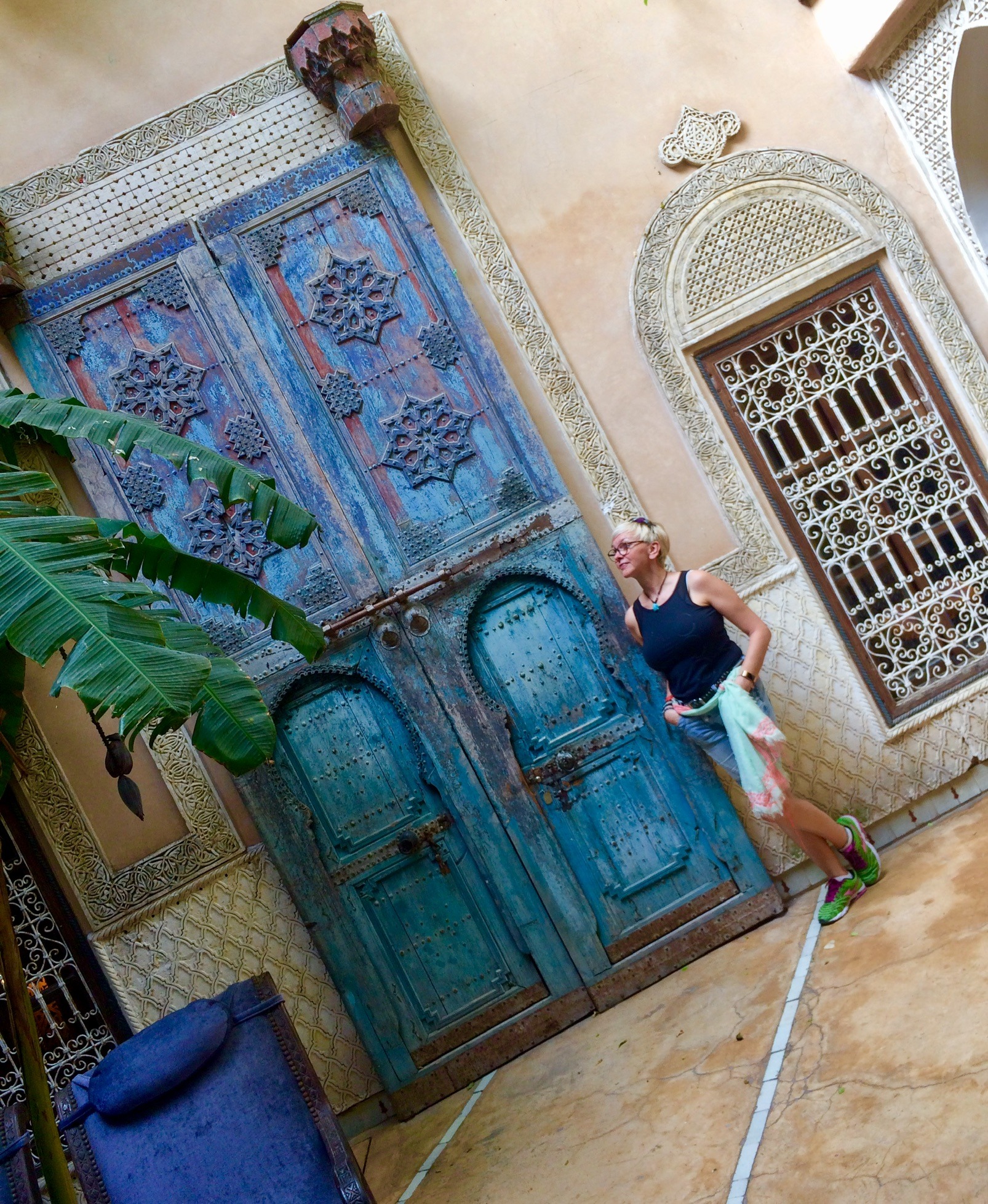 Marrakesch Anja Rossa in der Altstadt Marrakesch